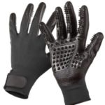 Dog Cat Pet Grooming Glove Dirt Hair Remover Brush Glove for Gentle Deshedding