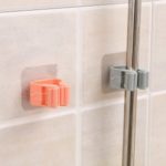 Wall Mounted Mop Brush Holder Broom Hanger Storage Rack Organizer – Random Color