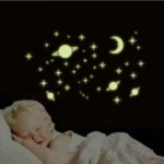 DIY Removable Self-adhesive Moon Stars Luminous Wall Stickers Y0036