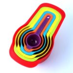 6Pcs/Set DIY Colorful Plastic Measuring SpoonCalibration Baking Tool [Color Random]