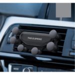 Universal Gravity Car Phone Holder Mount Auto Air Vent Grip for 4-6.5 inch Smartphone – Black