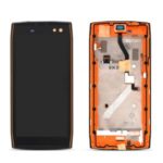 OEM LCD Screen and Digitizer Assembly + Frame for Doogee S50 – Black