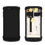 OEM LCD Screen and Digitizer + Assembly Frame Part Replacement for Doogee S55 – Black