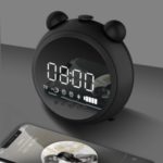 JKR-8100 AUX-in / FM / TF Card Bluetooth Alarm Clock Speaker with Microphone – Black