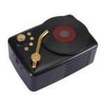 T12 Retro Wind Portable Bluetooth 5.0 Wireless Speaker USB / TF Card Music Player Hifi Subwoofer – Black