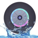 Mini Bluetooth Portable Waterproof Wireless Hands-free Speakers with LED Light Subwoofer – Black