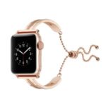 Metal Watch Bracelet Band Replacement for Apple Watch Series 4 40mm / Series 3 2 1 38mm – Rose Gold