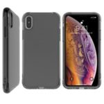 LEEU DESIGN Air Cushion Shockproof TPU Casing with Voice Conversion Jack for iPhone X/XS 5.8 inch – Black
