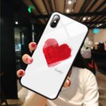 Pattern Printing Glass Back + TPU Hybrid Case for iPhone XS Max 6.5 inch – Style A
