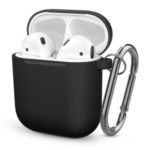 Thickened Silicone Case for Apple AirPods with Wireless Charging Case (2019) / AirPods with Charging Case (2019) (2016) – Black