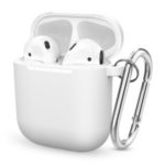 Thickened Silicone Case for Apple AirPods with Wireless Charging Case (2019) / AirPods with Charging Case (2019) (2016) – White
