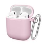 Thickened Silicone Case for Apple AirPods with Wireless Charging Case (2019) / AirPods with Charging Case (2019) (2016) – Pink