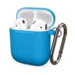 Thickened Silicone Case for Apple AirPods with Wireless Charging Case (2019) / AirPods with Charging Case (2019) (2016) – Sky Blue
