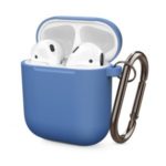 Thickened Silicone Case for Apple AirPods with Wireless Charging Case (2019) / AirPods with Charging Case (2019) (2016) – Baby Blue