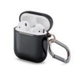 Electroplating TPU AirPods Case for Apple AirPods with Wireless Charging Case (2019) / AirPods with Charging Case (2019) (2016) – Black
