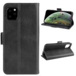 Leather Wallet Cell Phone Case Shell for iPhone (2019) 5.8-inch – Black