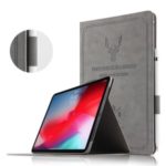 Deer Pattern PU Leather Stand Tablet Casing for iPad Pro 11-inch (2018) – Grey