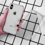 LEEU DESIGN 6D Conversion Hole Clear Glass + TPU Hybrid Back Shell for iPhone XS Max 6.5 inch – Transparent