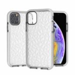 Rhombus Series 3D Diamond Grain TPU + PC Hybrid Case for iPhone (2019) 6.1-inch – Transparent
