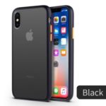 Anti-fingerprint Matte Surface TPU + Plastic Hybrid Phone Case for iPhone XS Max – Black