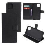 Litchi Skin Style Wallet Stand Leather Flip Phone Shell for iPhone (2019) 6.5-inch – Black