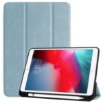 Tri-fold Stand Leather Smart Tablet Case with Pen Slot for iPad Mini (2019) 7.9 inch/Mini 4 – Baby Blue