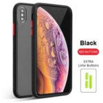ROAR Matte 2 in 1 TPU+PC Phone Shell Casing for iPhone XS Max 6.5 inch – Black