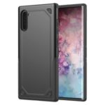 Rugged Armor Plastic + TPU Hybrid Protective Phone Cover for Samsung Galaxy Note 10 – Black