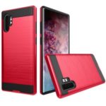 Brushed TPU + PC Hybrid Back Case for Samsung Galaxy Note 10 Pro – Red