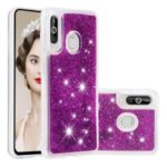 Dynamic Glitter Powder Sequins TPU Phone Cover for Samsung Galaxy M40 / A60 – Purple