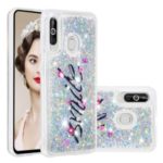 Floating Glitter Powder Sequins TPU Back Case for Samsung Galaxy M40 / A60 – Smile