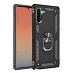 Hybrid PC TPU Kickstand Armor Phone Case for Samsung Galaxy Note 10 – Black