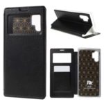 ROAR Noble View Window Leather Phone Case with Stand for Samsung Galaxy Note 10 Pro – Black