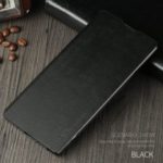 X-LEVEL Fib Color II Slim PU Leather Phone Case with Stand Phone Shell for Samsung Galaxy Note 10 – Black