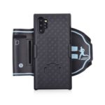 Nylon Sport Wrist Band Woven Pattern PC Phone Case with Kickstand for Samsung Galaxy Note 10 Plus