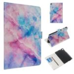 Marble Series Pattern Auto Wake & Sleep Leather Wallet Phone Cover for Samsung Galaxy Tab A 8.0 (2019) P200 / P205 – Starry Sky