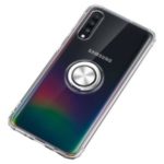 Kickstand Clear TPU Phone Case for Samsung Galaxy A70 [Built-in Magnetic Metal Sheet] – Transparent