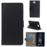 For Sony Xperia 20 PU Leather Protective Cover with Wallet Stand – Black