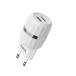HOCO C41A Wisdom Double Ports USB Wall Charger for Smart Phone Tablet, etc- EU Plug