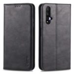AZNS Retro Style PU Leather Card Holder Stand Case for Huawei Honor 20 – Black