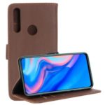 Crazy Horse Texture Retro Leather Flip Case for Huawei P Smart Z – Coffee