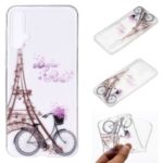 Pattern Printing Soft TPU Shell Cover for Huawei nova 5/nova 5 Pro – Eiffel Tower and Bicycle