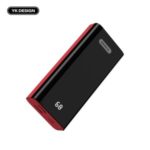 YK YK-018 10000mAh Power Bank Mobile Power Supply Dual USB Output for iPhone Samsung Huawei, etc  – Red