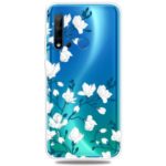 IMD Pattern Printing Flexible TPU Phone Cover for Huawei P20 lite (2019) / nova 5i – White Flowers