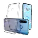 LEEU DESIGN Air Cushion Shockproof TPU Cover with Voice Conversion Jack for Huawei P30 Lite – Transparent