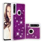 Dynamic Glitter Powder Sequins TPU Phone Case Cover for Huawei P Smart Z / Y9 Prime 2019 – Purple