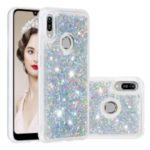 Dynamic Glitter Powder Sequins TPU Shell Covering for Huawei Y6 (2019, with Fingerprint Sensor) / Honor 8A – Silver