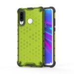Honeycomb Shock Absorber TPU + PC + Silicone Hybrid Phone Casing for Huawei P30 Lite – Green