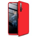 GKK 3-Piece Matte Hard PC Phone Shell Case for Huawei Honor 20 – Red
