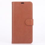 AZNS Leather Wallet Case for Huawei Honor 10 Lite – Brown